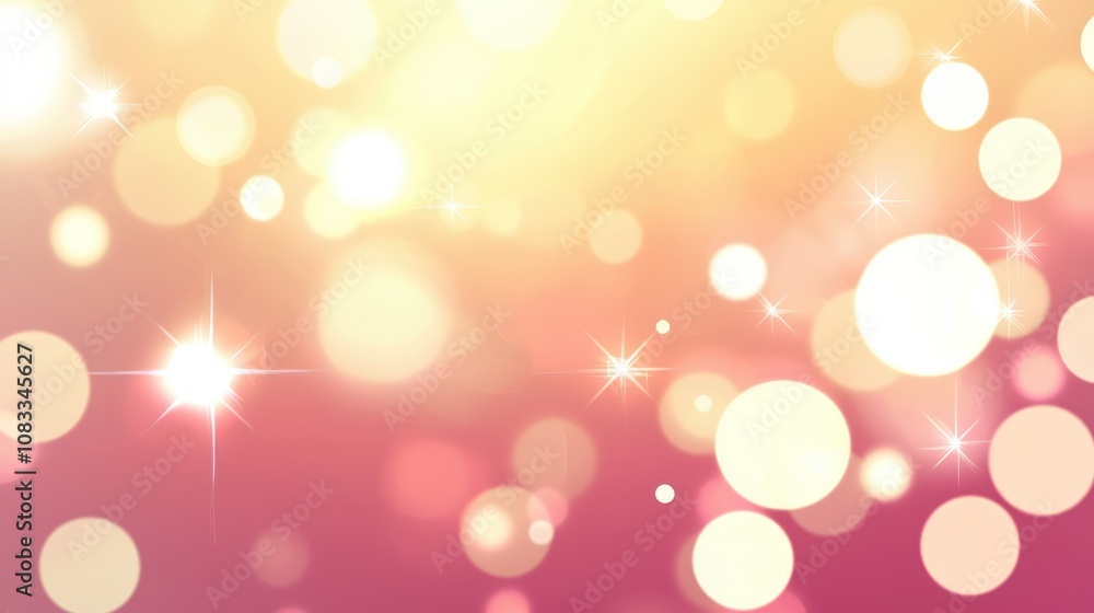 Poster a soft, dreamy background of shimmering bokeh lights in warm hues, creating a magical and festive at