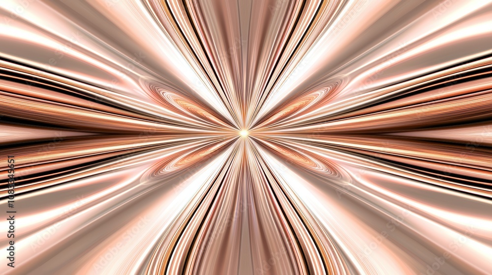 Poster a dynamic, abstract pattern radiating light and energy, featuring swirling lines and gradients in wa