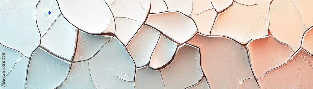 Aufkleber abstract image featuring soft, pastel-hued segments resembling a textured surface, creating a serene