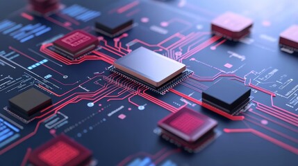 Fototapeta premium Data integration diagram and process automation business internet technology concept on virtual screen