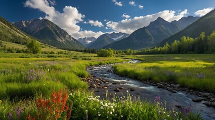 ValleyBackgrounds, ScenicValleyVisuals, MountainValleyDesigns, NatureLandscapeGraphics
