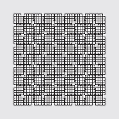 Vector ornament arranged by rectangular planes, for textiles, decorations, jalousie, wrapping paper and background