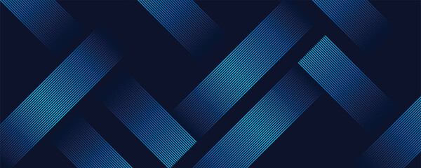 Abstract geomatric background with blue gradient circle lines. Modern futuristic concept. Suit for presentation, website, cover, poster, banner with dark background.