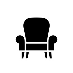 Fototapeta premium Simple Vector Icon of a Armchair – Logo Design Illustration