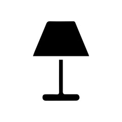 Simple Vector Icon of a lamp &ndash; Logo Design Illustration