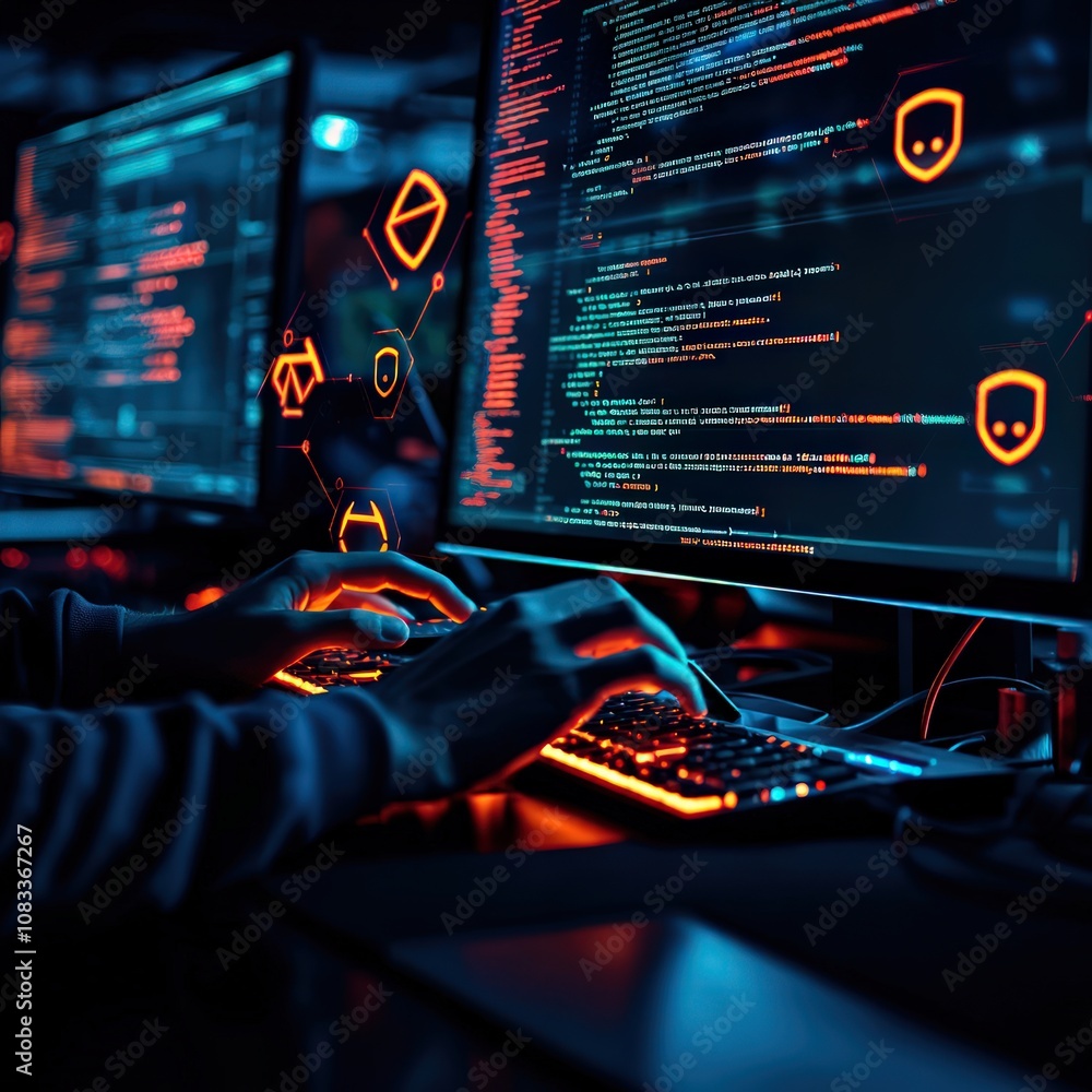 Poster cybersecurity breach response training digital workspace educational simulation secure environment u