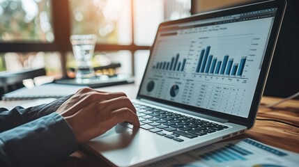 A business professional configuring an automated ad campaign on social media, with tools like Facebook Ads Manager displaying ad scheduling and targeting options