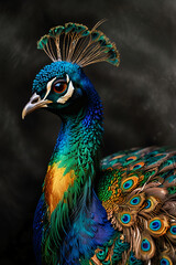 Obraz premium peacock in front of background