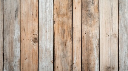 Fototapeta premium A close-up view of wooden planks featuring a mix of light and dark hues, showcasing natural textures and patterns.