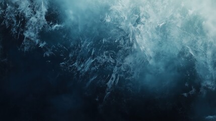 Obraz premium Stunning Abstract Deep Blue Frost Texture Art Representing Winter's Chilling Embrace, Ice, and Frozen Dreams in a Beautiful Atmospheric Scene