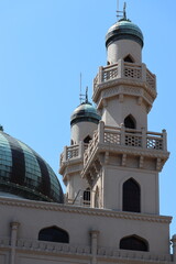 The dome and building of the Kobe Muslim Mosque, which is the first mosque in Japan
