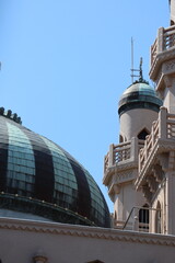 The dome and building of the Kobe Muslim Mosque, which is the first mosque in Japan