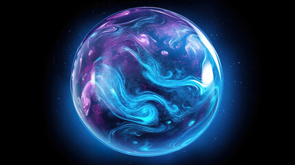 Wonderful an amazing photo of Uranus highly detailed, cinematic atmosphere