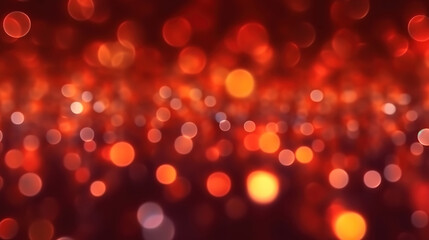 Obraz premium Incredible Defocused glow. Red bokeh abstract art background. Colored lens flare