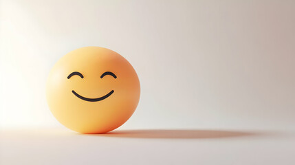 Fototapeta premium Smiling Egg 3D Illustration