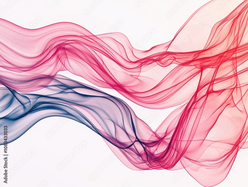Poster flowing abstract smoke patterns studio digital art minimalist close-up fluid dynamics