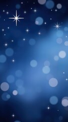 Fototapeta premium Abstract Christmas background featuring a celestial theme with twinkling stars and a hint of glitter, sparkles, shine