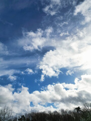 Unique and Dramatic Clouds and Sky over City of England Great Britain. High Angle Footage Was Captured with drone's Camera from High Altitude
