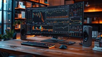 Wide view of the desktop portfolio tracking dashboard with real-time updates across cryptocurrencies.