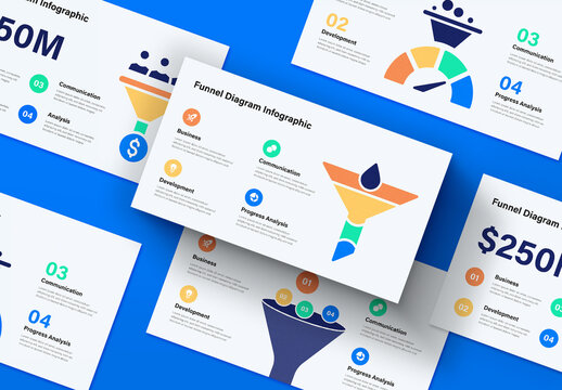 Dynamic Funnel Diagram Infographic for Business