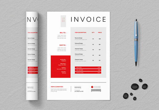 Minimal Invoice Layout