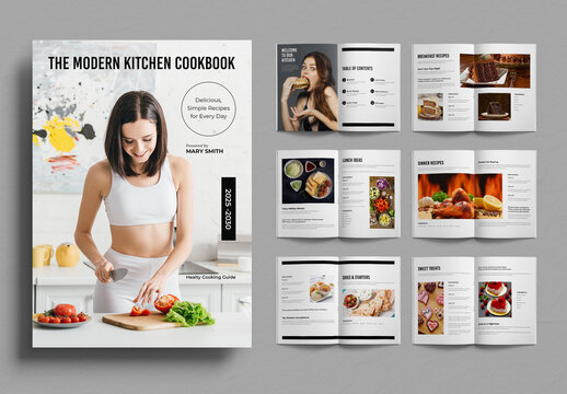 The Modern Kitchen Cookbook Template Layout