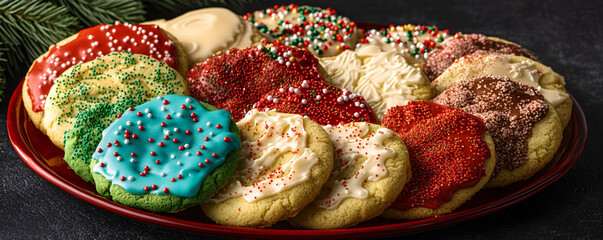 christmas cookies on the table