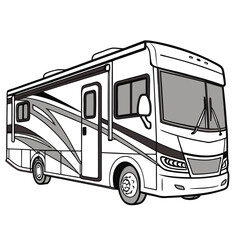  Luxury 12-Wheel Motorhome with Elegant Design and Large Window