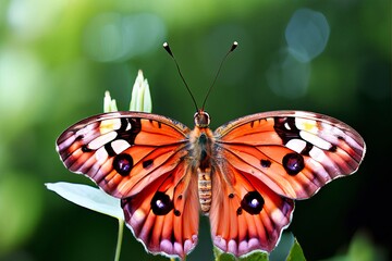 Fototapeta premium lily the petal butterfly