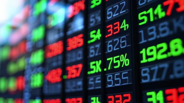 Financial Market Data Display 