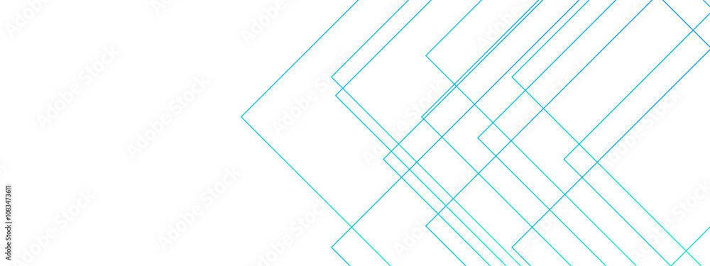 Aufkleber White minimal blue line design. Baseness technology concept Design. Future graphic geometric design. Geometry texture futuristic decoration. Minimal lines futuristic tech background