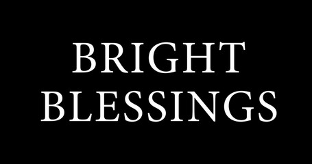Fototapeta premium Bright Wishes golden text animation. Wishing and celebrating Christmas and New Year 2025, 2026 with family friends. Gold Bright Wishes Text. Greeting invitation showering love announcement bg
