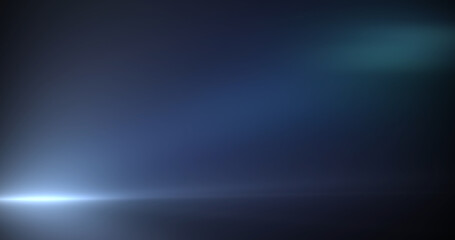 Fototapeta premium Light flare moving grunge title intro award show background overlay asset. Shining lens flare light leak long arm visual abstract flash bg. Light burst on black for music video, awards ceremony.