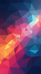 Obraz premium Modern Gradient Poster Background Vector Set: Vibrant Geometric Prism Designs for Social Media, Banners & Flyers