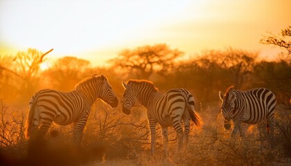 Obraz premium 自然にいるシマウマ