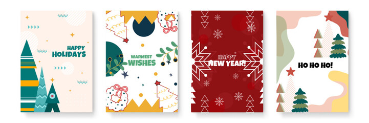 Joyful Holiday Greeting Cards with Christmas Themes