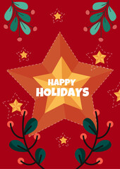 Joyful Celebration Graphic With Colorful Chrismast Element. Ideal for Festive and Celebratory Themes, Conveying Positivity and Happiness