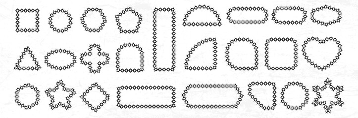 Obraz premium Basic shape with chain pattern template