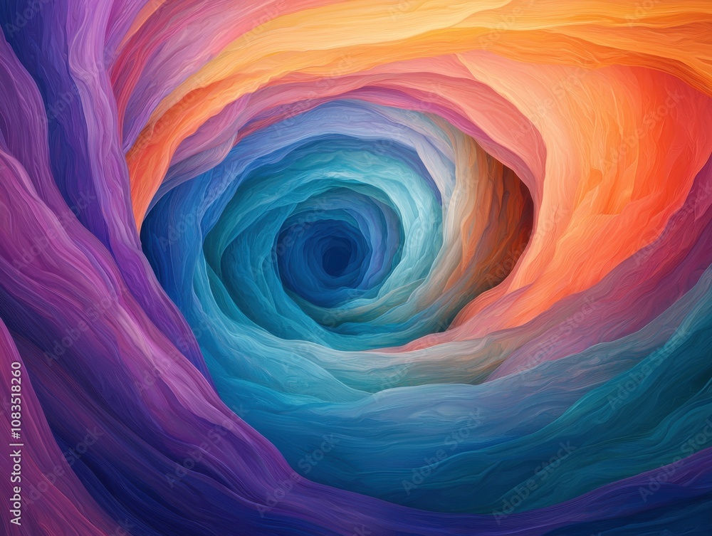 Poster colorful spiral abstract art digital creation vibrant design artistic environment close-up view visu