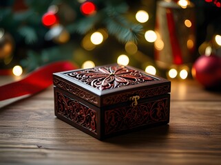 christmas candle and box