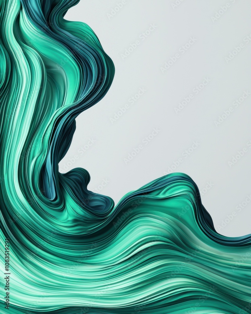 Aufkleber fluid abstract art movement digital creation modern design colorful environment close-up view artist