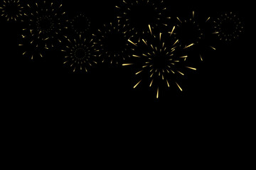 Fototapeta premium fireworks light background. new year fireworks light explosion