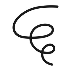 シンプルなもやもや漫符のベクターイラストアイコン