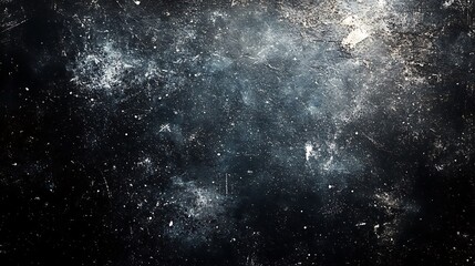Obraz premium Dark black background with small white dots splatter