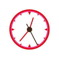 Clock on white background for your design. Clock icon.