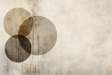 Light beige background with circles