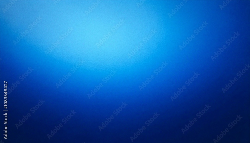 Wall mural a gradient blue background with smooth transition from dark to light blue