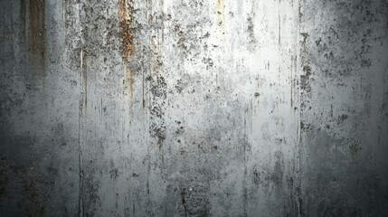 Obraz premium Textured Wall Surface with Grunge Finish, Displaying Rust and Stains in Shades of Gray and Brown, Ideal for Backgrounds and Design Projects