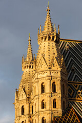 Fototapeta premium St. Stephen's Cathedral (Stefansdom) at sunset. Vienna. Austria.