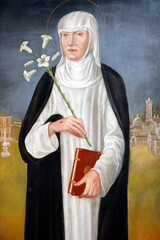 Catherine of Siena 1347 - 1380. Church of Saint Michael.  Vienna. Austria.